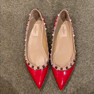 Authentic Valentino Red flats size37